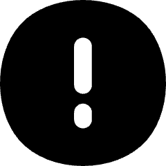 Warning Circle Icon from Flex Solid Set