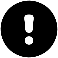 Warning Circle Icon from Plump Solid Set
