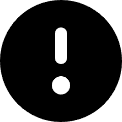 Warning Circle Icon from Micro Solid Set