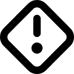 Warning Diamond Icon from Micro Line Set