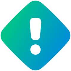 Warning Diamond Icon from Plump Gradient Set