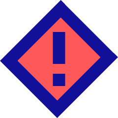 Warning Diamond Icon from Sharp Pop Set