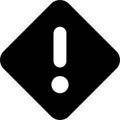 Warning Diamond Icon from Core Solid Set