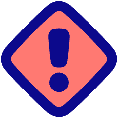 Warning Diamond Icon from Plump Pop Set