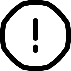 Warning Octagon Icon from Flex Line Set