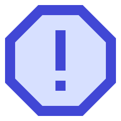 Warning Octagon Icon from Sharp Duo Set