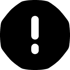 Warning Octagon Icon from Flex Solid Set