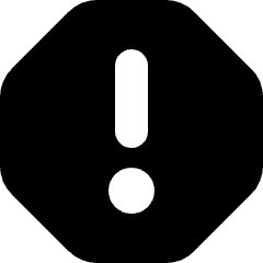 Warning Octagon Icon from Micro Solid Set