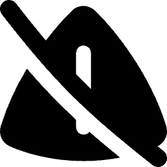 Warning Off Icon from Flex Solid Set