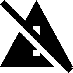 Warning Off Icon from Sharp Solid Set