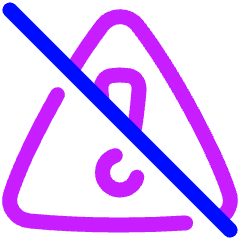 Warning Off Icon from Plump Neon Set