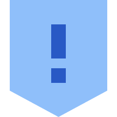 Warning Shield Icon from Sharp Flat Set