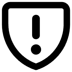 Warning Shield Icon from Core Remix Set