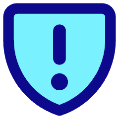 Warning Shield Icon from Core Pop Set