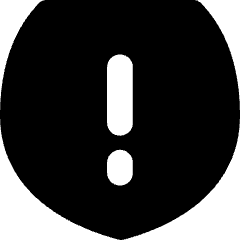 Warning Shield Icon from Flex Solid Set