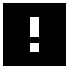 Warning Square Icon from Sharp Solid Set