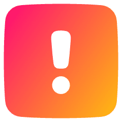 Warning Square Icon from Plump Gradient Set