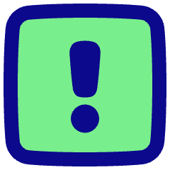 Warning Square Icon from Plump Pop Set