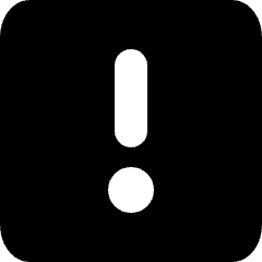 Warning Square Icon from Micro Solid Set