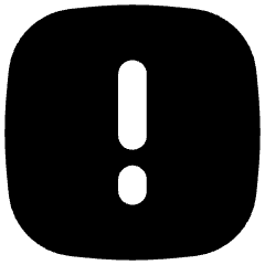 Warning Square Icon from Flex Solid Set