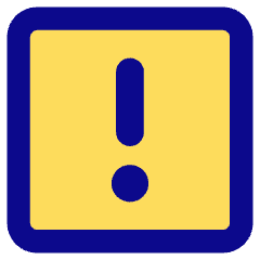 Warning Square Icon from Core Pop Set