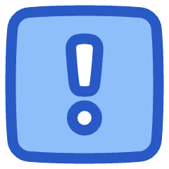 Warning Square Icon from Plump Duo Set