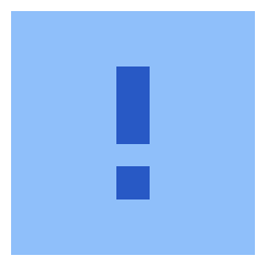 Warning Square Icon from Sharp Flat Set