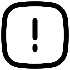 Warning Square Icon from Flex Line Set