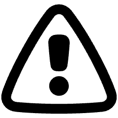 Warning Triangle Icon from Plump Remix Set