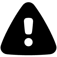 Warning Triangle Icon from Plump Solid Set