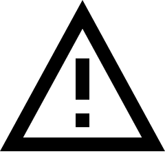 Warning Triangle Icon from Sharp Line Set