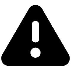Warning Triangle Icon from Core Solid Set