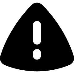 Warning Triangle Icon from Flex Solid Set