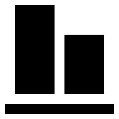 Align Bottom 1 Icon from Sharp Solid Set