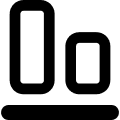Align Bottom 1 Icon from Core Remix Set