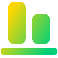 Align Bottom 1 Icon from Plump Gradient Set