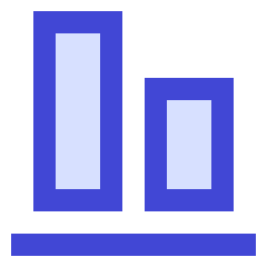 Align Bottom 1 Icon from Sharp Duo Set