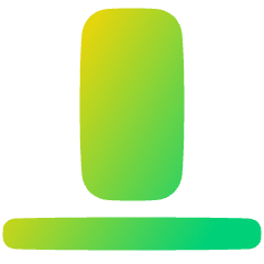 Align Bottom 2 Icon from Plump Gradient Set