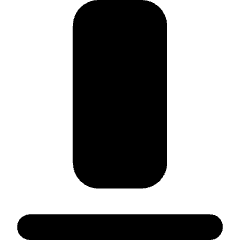 Align Bottom 2 Icon from Core Solid Set