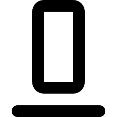 Align Bottom Icon from Micro Line Set