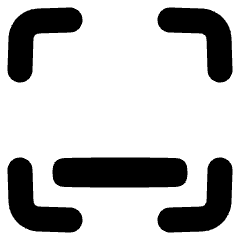 Align Bottom Frame Icon from Plump Solid Set