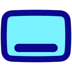 Align Bottom Horizontal Icon from Plump Pop Set
