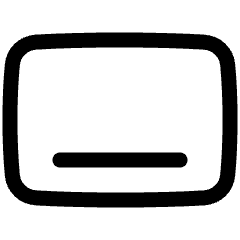 Align Bottom Horizontal Icon from Plump Line Set