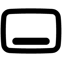 Align Bottom Horizontal Icon from Plump Remix Set