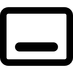 Align Bottom Horizontal Icon from Core Remix Set