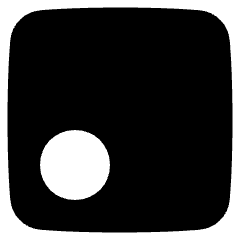 Align Bottom Left Circle Icon from Plump Solid Set
