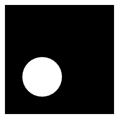 Align Bottom Left Circle Icon from Sharp Solid Set