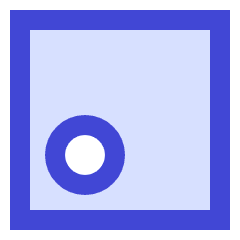 Align Bottom Left Circle Icon from Sharp Duo Set