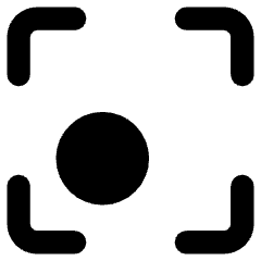Align Bottom Left Frame Circle Icon from Core Remix Set