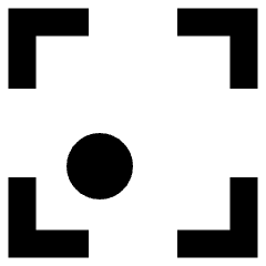 Align Bottom Left Frame Circle Icon from Sharp Remix Set